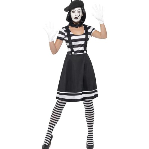French Mime Artist Womens Costume [Size: S (8-10)]
