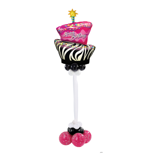 Birthday Zebra Cake Giant Bouquet