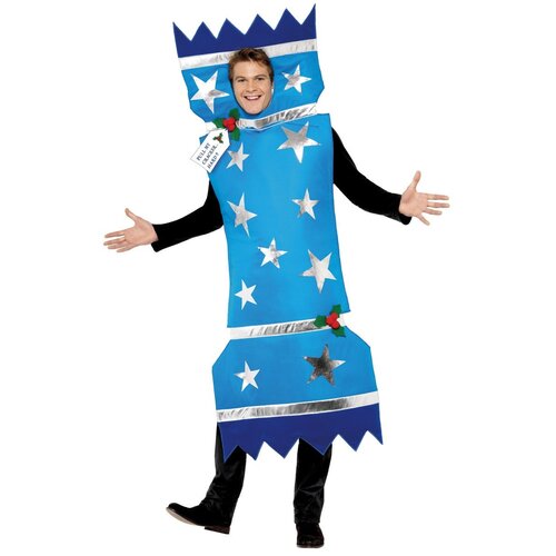 Christmas Cracker Adult Costume - Blue [Size: Medium]