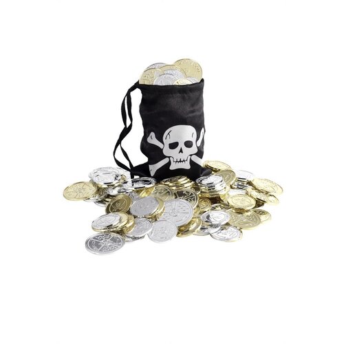 Pirate Treasure Bag with Coins
