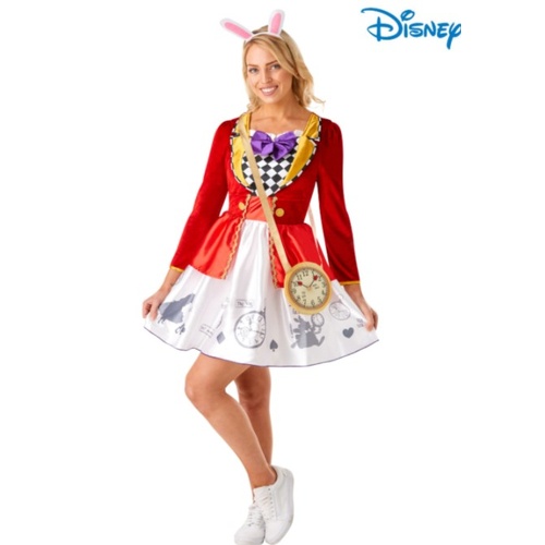 White Rabbit Alice in Wonderland Adult Costume [Size: S (8-10)]