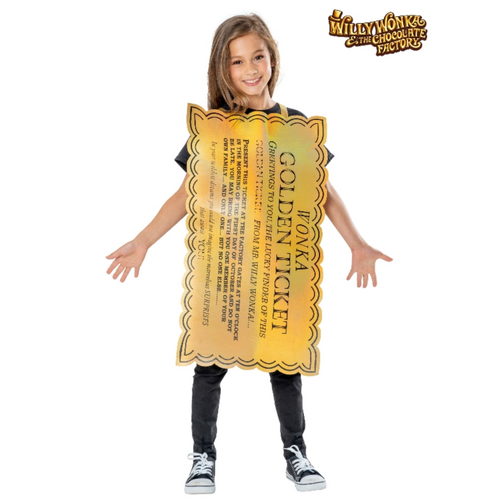 Wonka Golden Ticket Kid's Costume