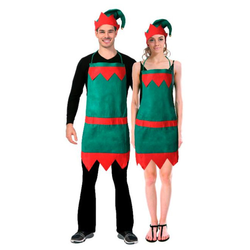 Christmas Helper Elf Hat & Apron Set - One Size