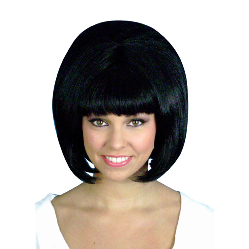 Short Black Beehive Wig