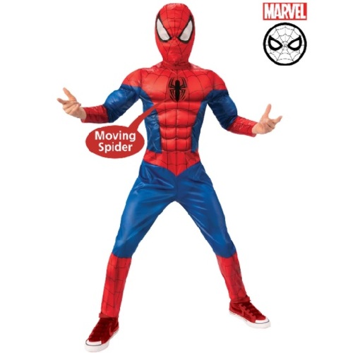 Spider-Man Deluxe Lenticular Kid's Costume [Size: 3-5 Yrs]