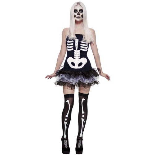 Fever Skeleton Adult Tutu Costume [Size: XS (6-8)]