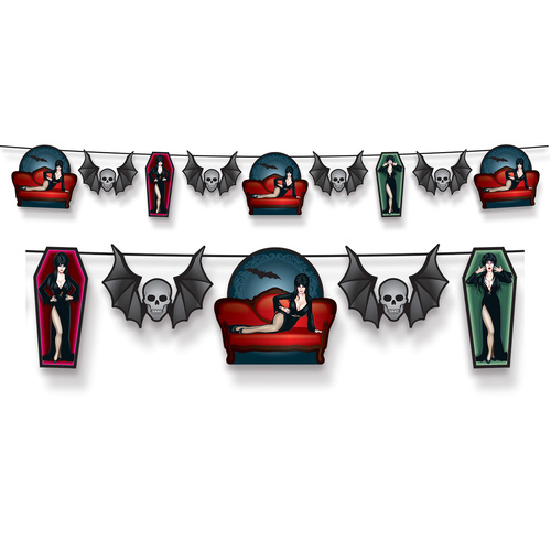 Elvira Queen of Halloween Banner - 1.5m