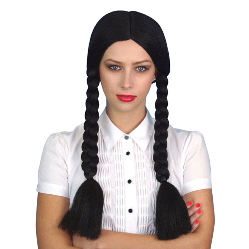 Wednesday Style Long Plait Wig