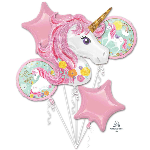 INFLATED Unicorn Mega Foil Balloon Bouquet