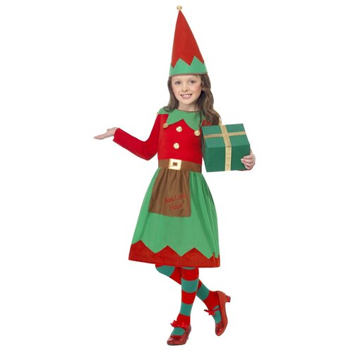 Santa's Little Helper Kid's Dress Costume [Size: L (10-12 Yrs)]