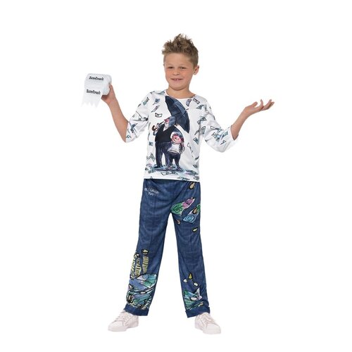 David Walliams Deluxe Billionaire Boy Costume [Size: L (10-12 Yrs)]