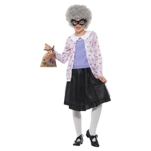 David Walliams Deluxe Gangsta Granny Kid's Costume [Size: M (7-9 Yrs)]