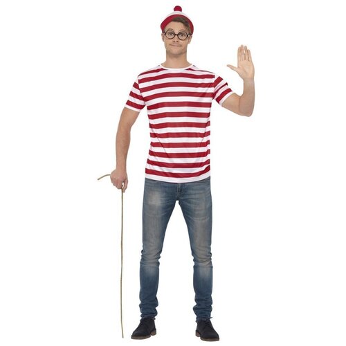 Where's Wally? Adult Costume Kit [Size: Large]