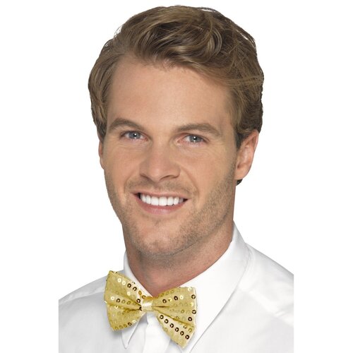 Bow Tie - Gold Sequin