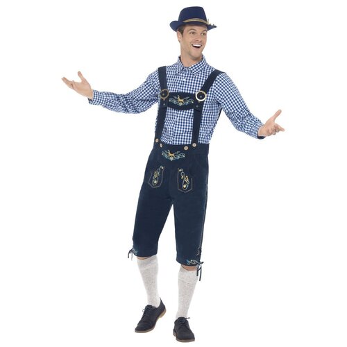 Deluxe Rutger Bavarian Costume - Blue [Size: Medium]