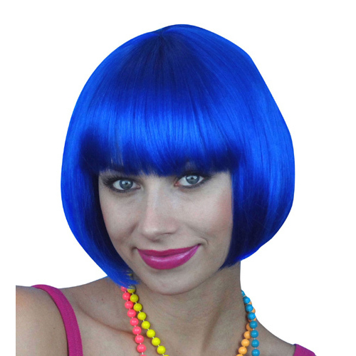 Electric Blue Bob Wig