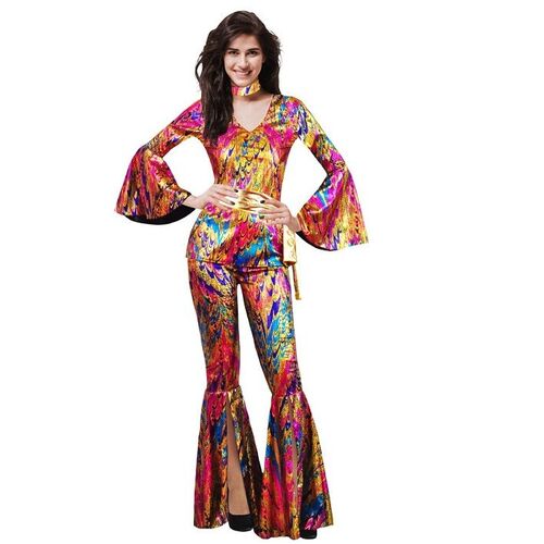 70s Rainbow Disco Doll Womens Costume [Size: S (8-10)]