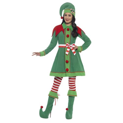 Deluxe Miss Elf Adult Costume [Size: S (8-10)]