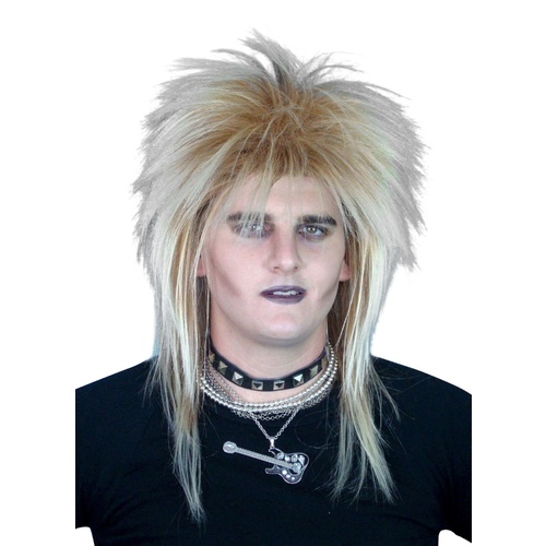 Spikey Blonde Rockstar Wig