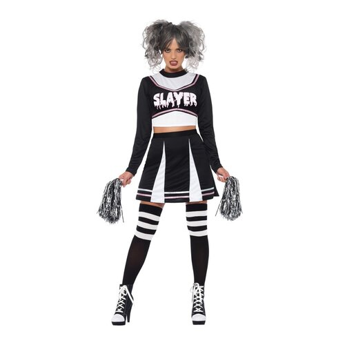 Fever Gothic Cheerleader Adult Costume [Size: XS (4-6)]