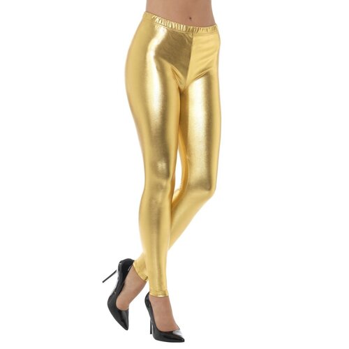 Disco Leggings - Metallic Gold [Size: S (8-10)]