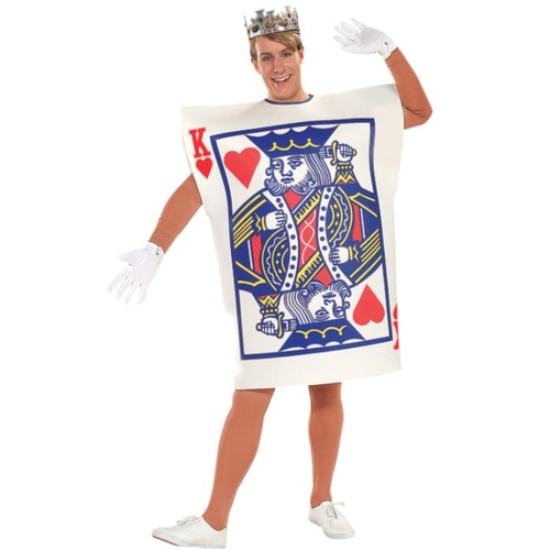 King Of Hearts Playing Card Adult Costume [Size: Std]
