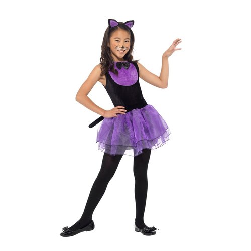 Pretty Purple Cat Tutu Dress Kid's Costume [Size: M (7-9 Yrs)]