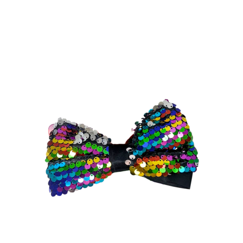 Bow Tie - Rainbow Sequin
