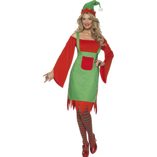 Cute Christmas Elf Womens Costume [Size: S (8-10)]