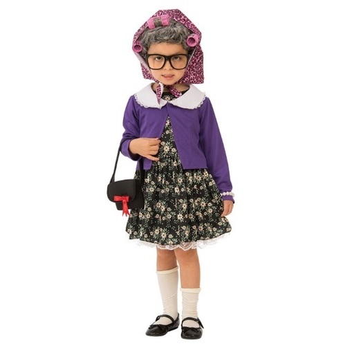 Little Old Lady Kid's Costume [Size S: (3-4 Yrs)]