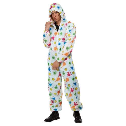 Smiley Neon Splat Unisex Adult Costume [Size: Large]
