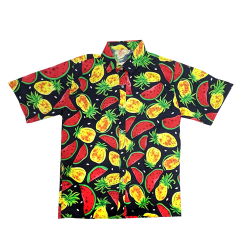 Hawaiian Shirt - Pineapples & Watermelons [Size: Medium]