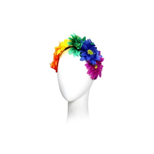 Luxe Rainbow Hippie Flower Headband