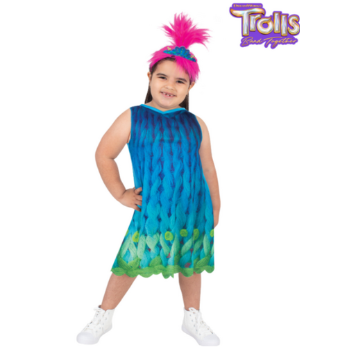 Trolls 3 Poppy Kid's Costume [Size: 4-6 Yrs]