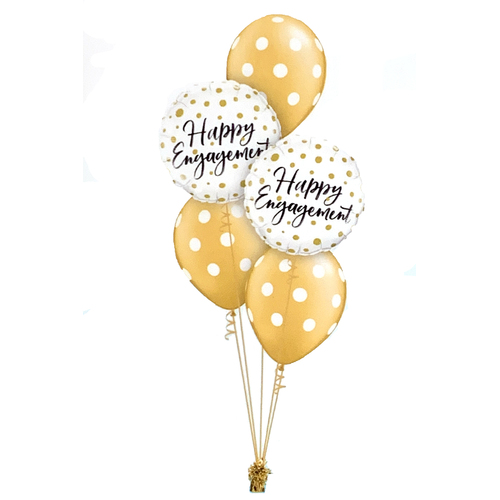 Happy Engagement Gold Dots Classic Bouquet