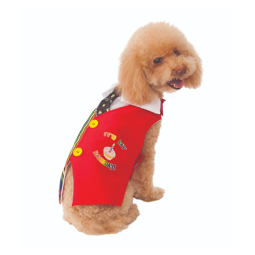 Barkday Birthday Vest Pet Costume [Size: Small Pet]