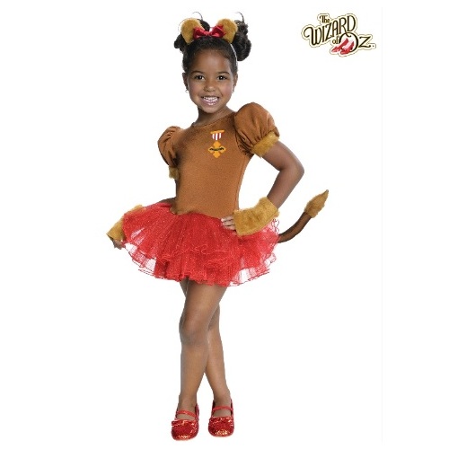 Cowardly Lion Girls Costume [Size: S (3-4 Yrs)]