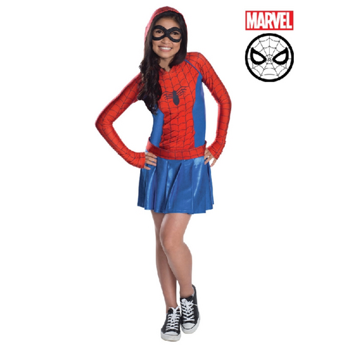 Spider-Girl Hoodie Kid's Costume [Size:  M (5-7 Yrs)]