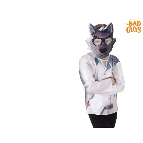 Bad Guys Mr Wolf Kid's Costume Top & Mask [Size: L (9-10 Yrs)]