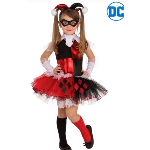 Harley Quinn Deluxe Dress Kid's Costume [Size: 7-8 Yrs]