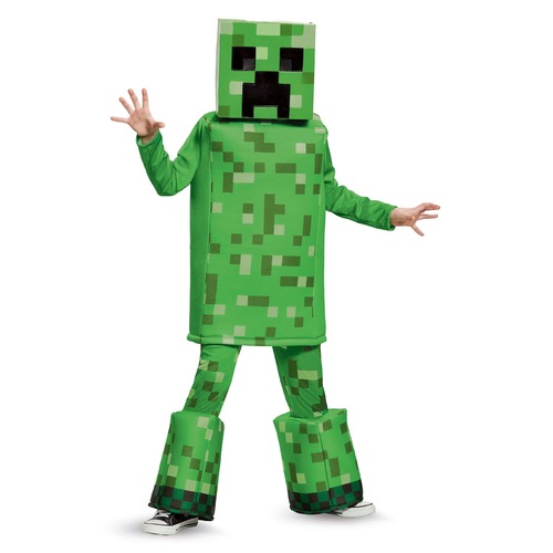 Minecraft Creeper Prestige Kids Costume [Size: S (4-6 Yrs)]