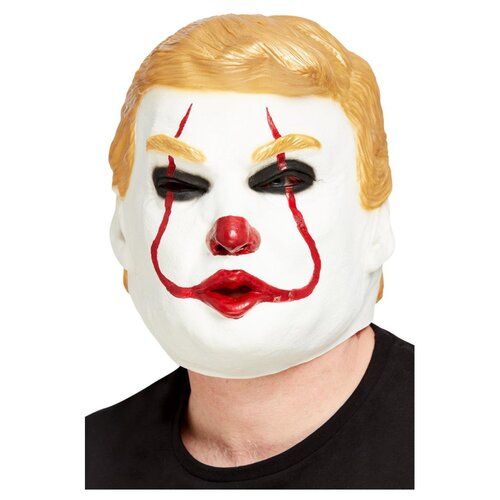 Clown President Trump Overhead Latex Mask