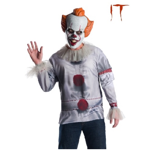 Pennywise 'It' Adult Top & Mask [Size: Standard]