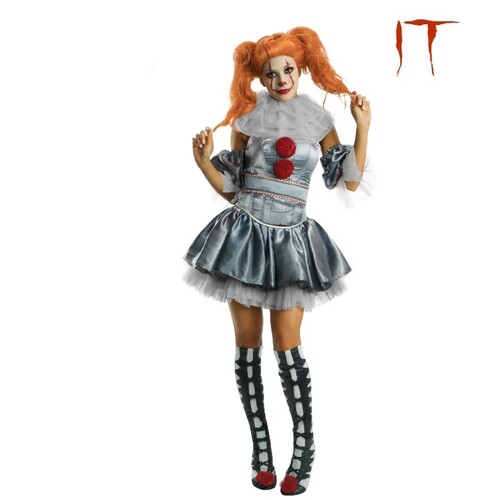Pennywise IT Movie Deluxe Women's Costume [Size: S (8-10)]