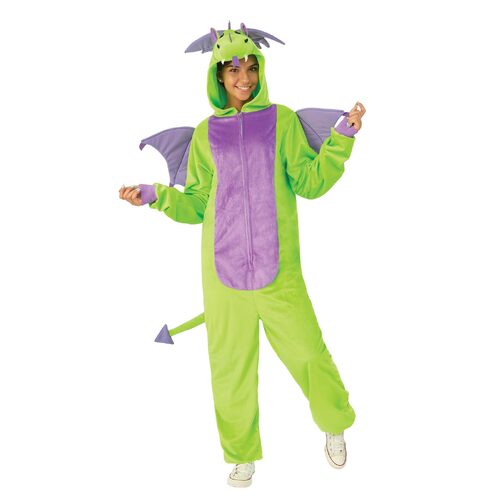 Green Dragon Furry Onesie Adult Costume [Size: Small-Med]