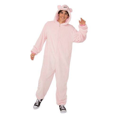 Pig Onesie Adult Costume [Size: Small-Med]