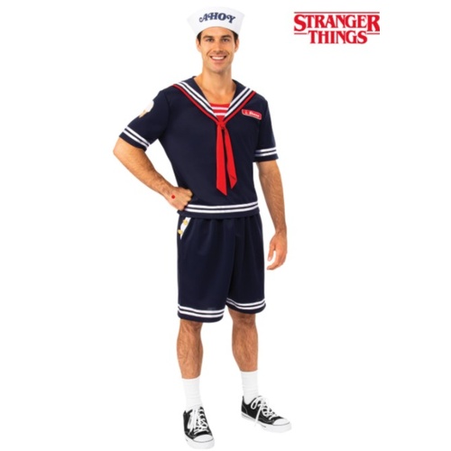 Stranger Things Steve Scoops Ahoy Adult Costume [Size: Standard]