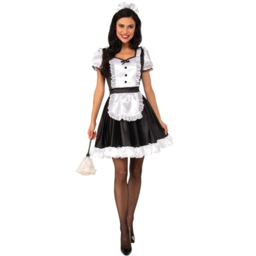 Flirty French Maid Adult Costume [Size: 8-10]