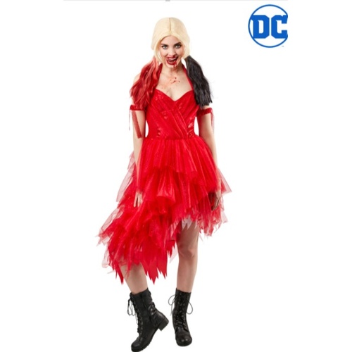 Harley Quinn Red Dress Adult Costume [Size: XS (6-8)]