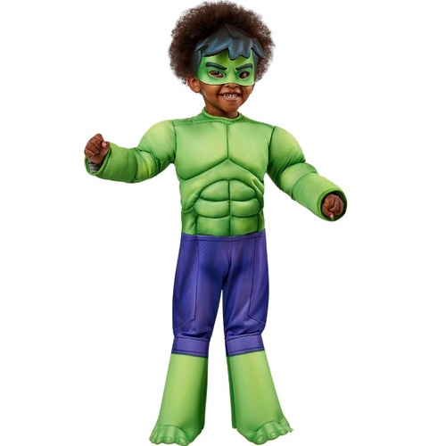 Hulk Deluxe Spidey Friends Kid's Costume [Size:  3-4 Yrs]